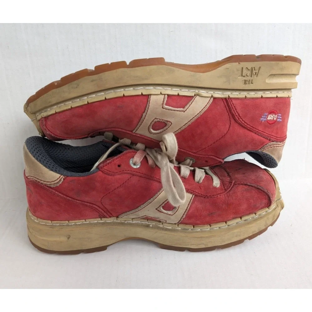 The Art‎ Company Shoes Mens 8 Vintage Y2K Double Air System Red Leather Libertad